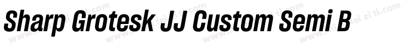 Sharp Grotesk JJ Custom Semi Bold 2字体转换